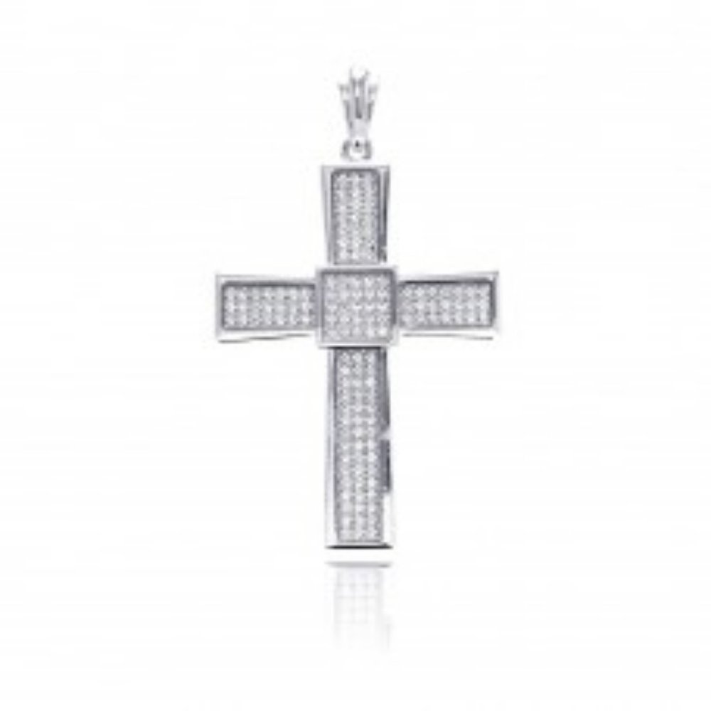New sterling silver cross pendant